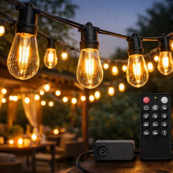 LED Outdoor String Lights (CLEAR WHITE)