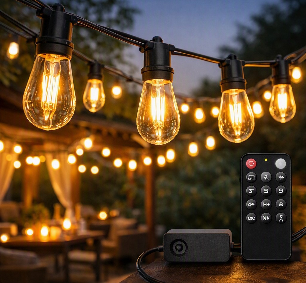 LED Outdoor String Lights (CLEAR WHITE)